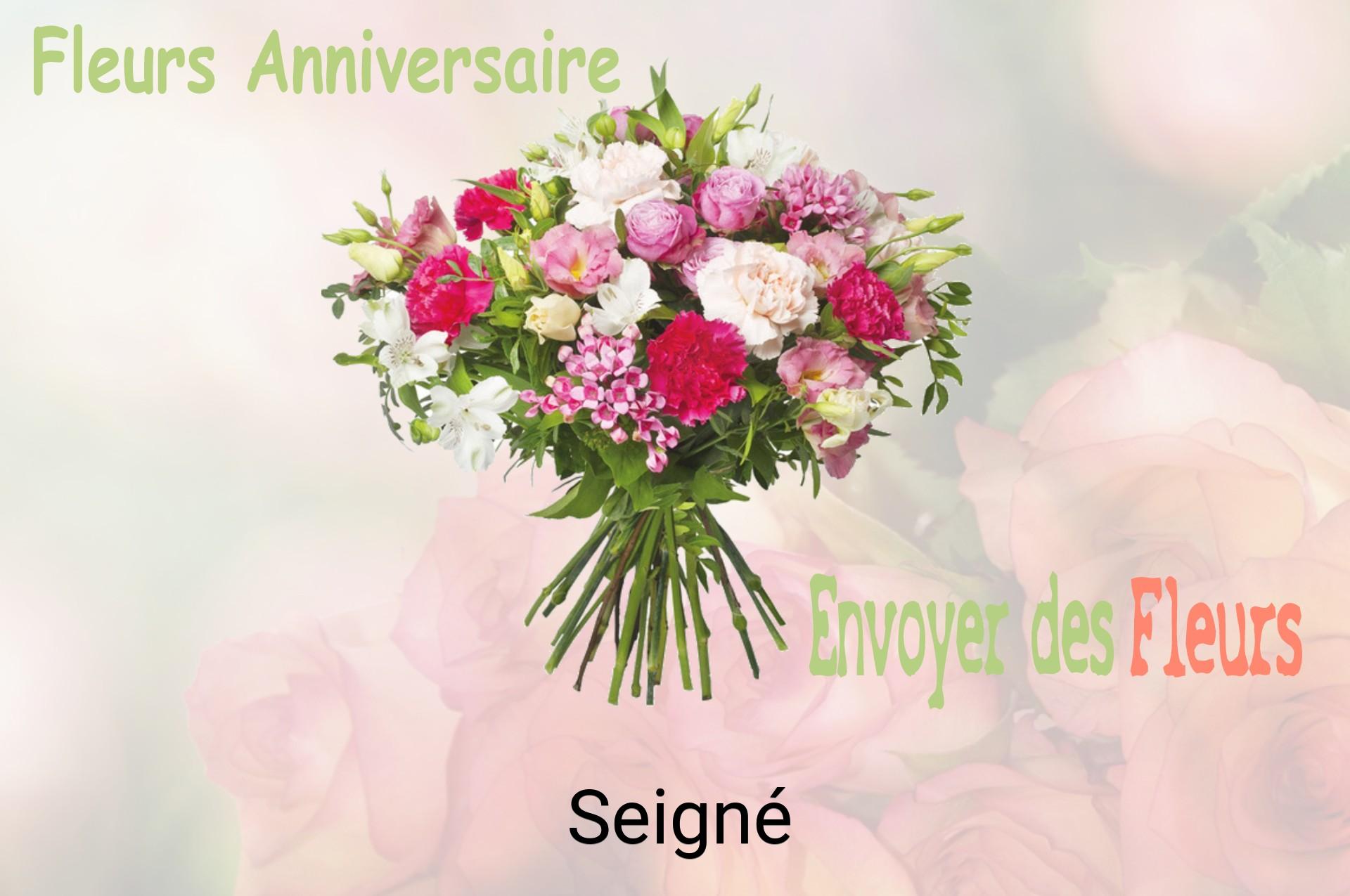 Bouquet de fleurs d’anniversaire livré à Seigné